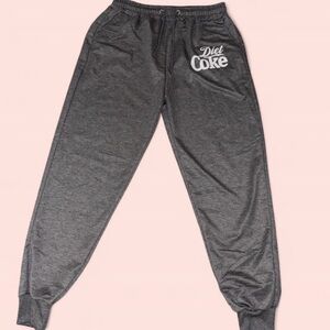 Women’s NEW Diet Coke🥤Gray Joggers w/ Elastic Waistband ~ Size XXL Polyester